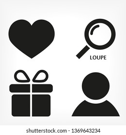 Magnifier with a man  vector icon