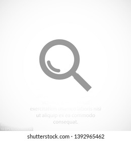 Magnifier with a man  vector icon , lorem ipsum Flat design