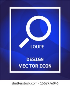 Magnifier with a man vector icon , lorem ipsum Flat design
