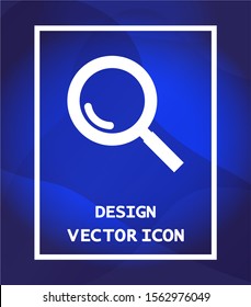 Magnifier with a man vector icon , lorem ipsum Flat design