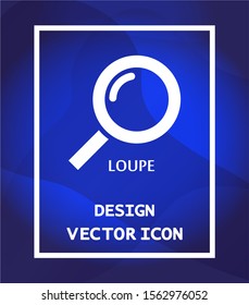 Magnifier with a man vector icon , lorem ipsum Flat design