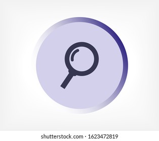 Magnifier with a man vector icon , lorem ipsum Flat design
