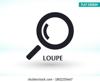 Ampliador con icono de vector man , lorem ipsum Diseño plano