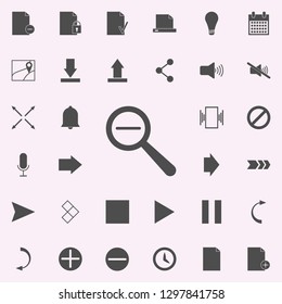 magnifier minus icon. web icons universal set for web and mobile