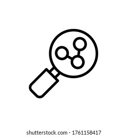 Magnifier, molecule icon. Simple color vector elements of stinks icons for ui and ux, website or mobile application