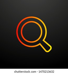 magnifier nolan icon. Elements of science set. Simple icon for websites, web design, mobile app, info graphics