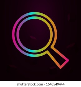 magnifier nolan style icon. Simple thin line, outline vector of navigation icons for ui and ux, website or mobile application