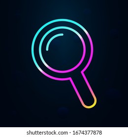 magnifier in nolan style icon. Simple thin line, outline vector of hotel icons for ui and ux, website or mobile application