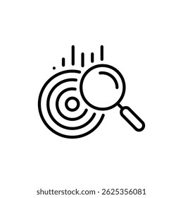 Magnifier on Target with Bar Chart Rings