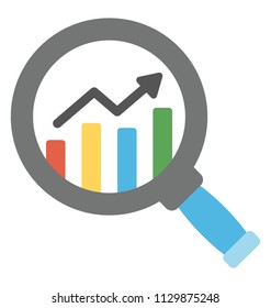 
Lupe auf einem Balkendiagramm, das die Seo-Analyse symbolisiert
