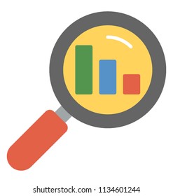 
Magnifier over a bar graph symbolising seo analysis
