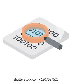 
Magnifier over code depicting code hack 
