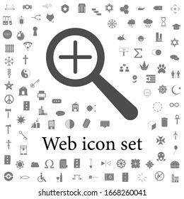 Vergrößerung plus Symbol. universelle Web-Icons für Web und Mobile