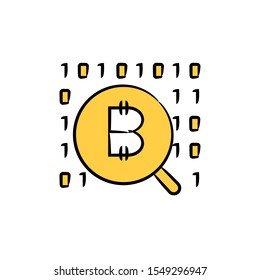 magnifier scan bitcoin and binary number