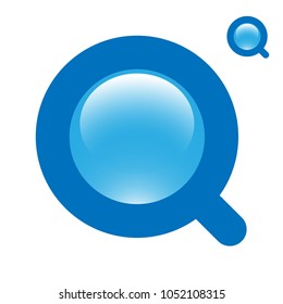 magnifier, search concept, web icon