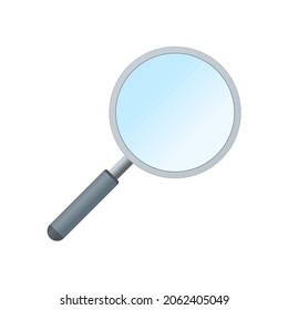 Magnifier search glass icon isolated on white background