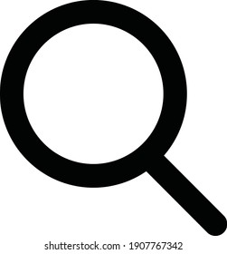 Icono de búsqueda del amplificador, ilustración del vector plano.
