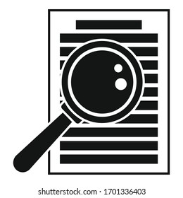 Magnifier search icon. Simple illustration of magnifier search vector icon for web design isolated on white background