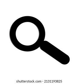 Bildverstärker oder Suchsymbol-Vektorgrafik. Symbol für Forschung
