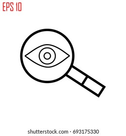 Magnifier, search, overview icon