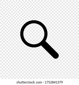 Magnifier search simple line icon. Find glass isolated concept in vector flat style.