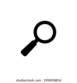 Magnifier search solid black line icon. Magnifying glass or search sign concept. Trendy flat isolated on white symbol, sign for: illustration, logo, mobile, app, design, web, ui, ux. Vector EPS 10