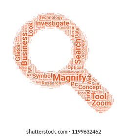 Magnifier searching tool icon