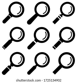 Icono de conjunto de amplificador, logotipo aislado en fondo blanco