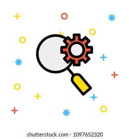 magnifier setting gear 
