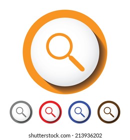 Magnifier sign icon
