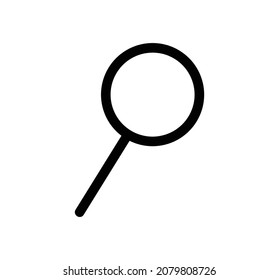 Magnifier simple black icon design vector illustration isolated on white background