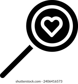 Magnifier single vector line icon