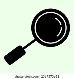 Magnifier solid icon. Search tool Magnifying glass glyph style pictogram on white background. Development and research signs for mobile concept and web design. Vector graphics