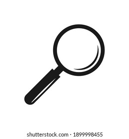 Magnifier symbol flat icon vector illustration.