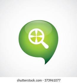 magnifier target icon, on white background