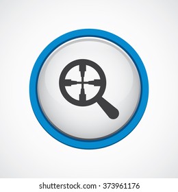 magnifier target Icon Vector.
