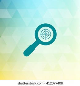 magnifier target Icon Vector