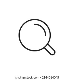 Magnifier thin line icon. Linear symbol. Vector illustration. 