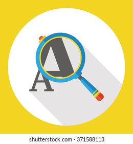 Magnifier tool flat icon