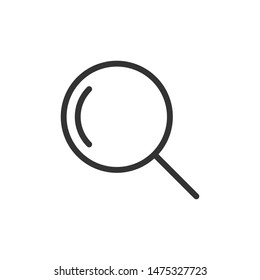 Magnifier tool outline vector icon