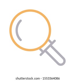magnifier  vector colour line icon