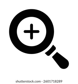 Magnifier vector design in trendy style