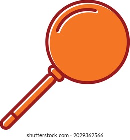 Magnifier Vector Filled Sliped Icon Design
