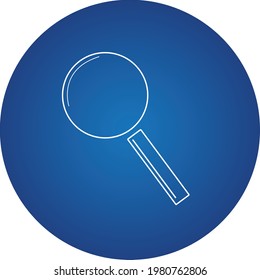  Magnifier vector flat 3D style illustration. You can search work at home in quarantine