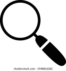 magnifier vector glyph flat icon