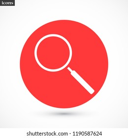 magnifier vector icon 10 eps