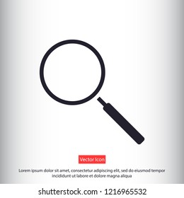 magnifier vector icon 10 eps