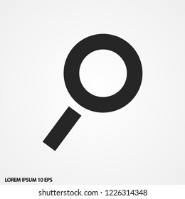 magnifier vector icon 10 eps