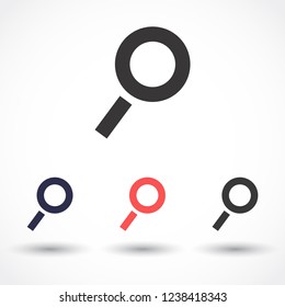 magnifier vector icon 10 eps