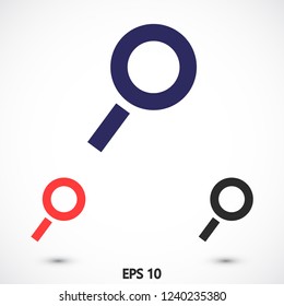 magnifier vector icon 10 eps